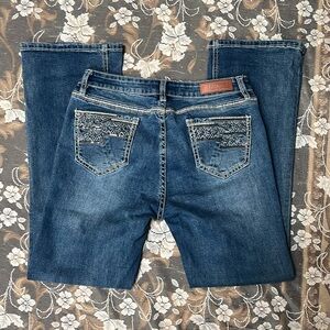 ROCK&ROLL MID RISE BOOTCUT DENIM JEANS 30x32